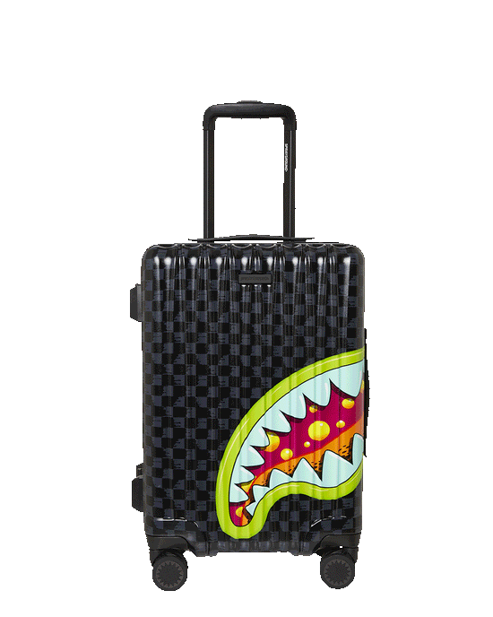 sprayground SLIME TAKEOVER HARD SHELL CARRY-ON LUGGAGE