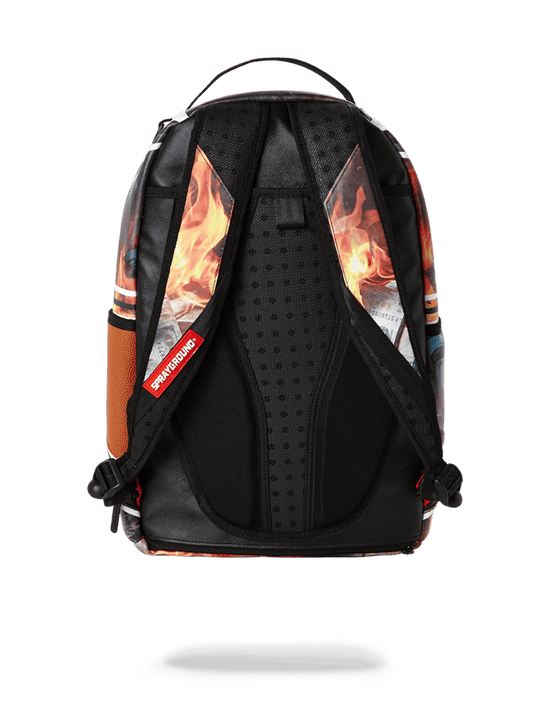 Sprayground SPALDING X SPRAYGROUND FIRE MONEY BACKPACK