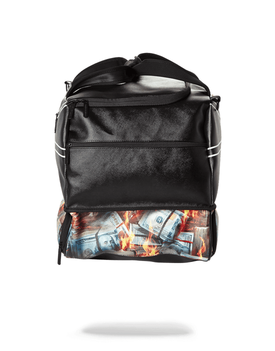 Sprayground SPALDING X SPRAYGROUND FIRE MONEY SNEAKER DUFFEL