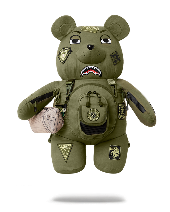 sprayground SPECIAL OPS FULL THROTTLE MONEYBEAR TEDDYBEAR BACKPACK