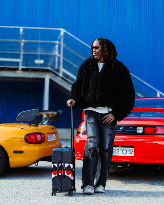 Sprayground SPEED SHARK SIDE SWIPE HARD SHELL CARRY-ON LUGGAGE