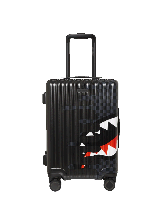 sprayground SPEED SHARK SIDE SWIPE HARD SHELL CARRY-ON LUGGAGE