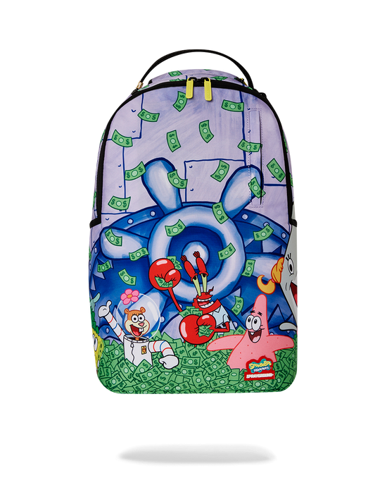 sprayground SPONGEBOB CREW MONEY BATH DLXR BACKPACK