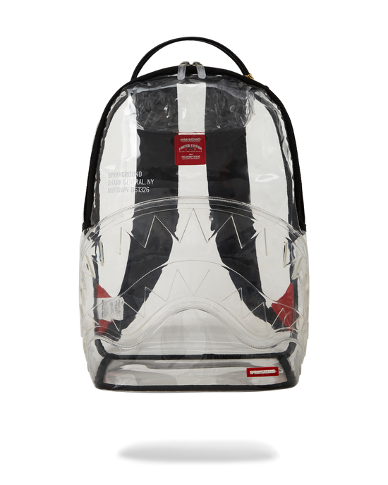 sprayground 100% CLEAR BACKPACK - SHARK CENTRAL