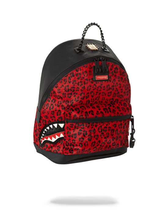 Sprayground 6-STRAP RED LEOPARD EMPRESS (PONY HAIR)