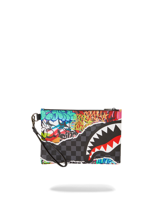 sprayground ARTISTIC PURSUIT CROSSOVER CLUTCH