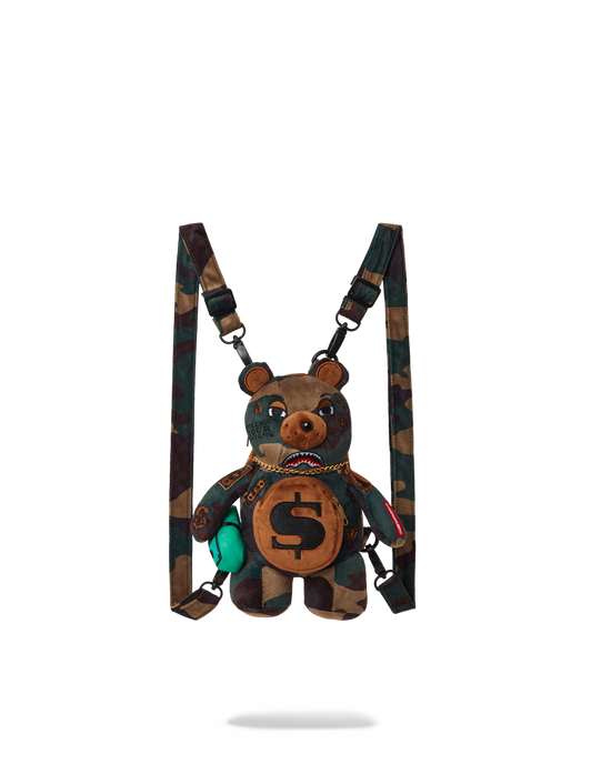 sprayground BEARCUB BACKPACK - CAMOCHECK MONEYBEAR