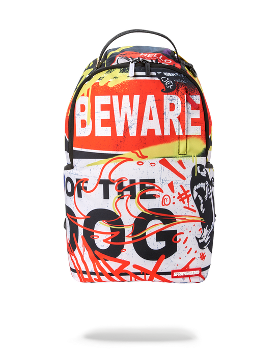 sprayground BEWARE OF THE DOG BACKPACK