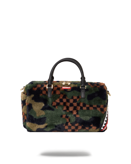 sprayground BIG SKY FUR SHARK MINI DUFFLE