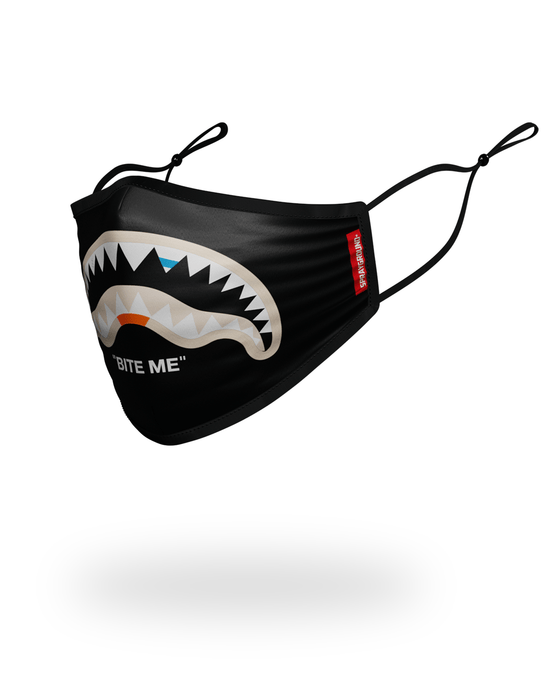 Sprayground BITE ME SHARK (BLK) POLYESTER FACE MASK