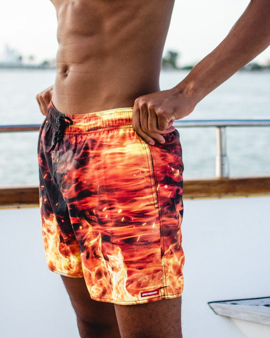Sprayground CAMO FIRE SHOTO SWIM TRUNKS