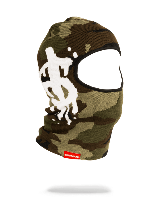 sprayground CAMO MONEY DRIP SKI MASK