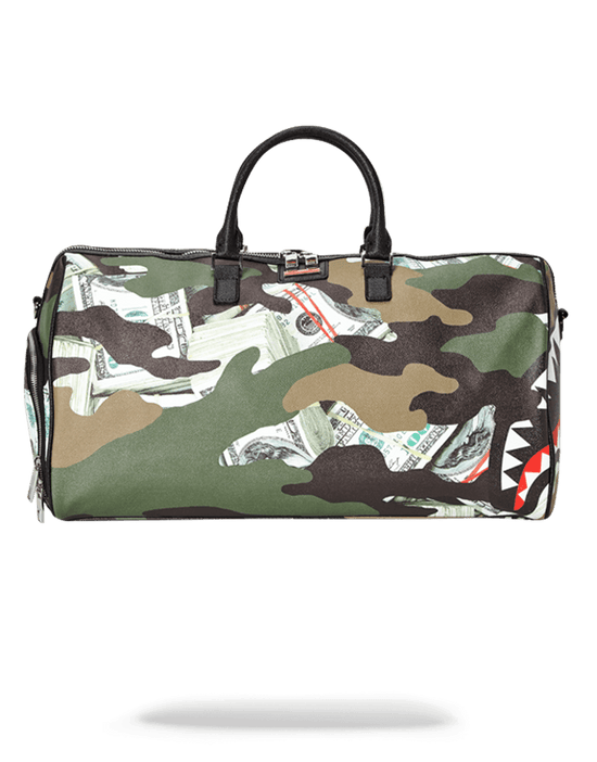 sprayground CAMO MONEY SHARK DUFFLE