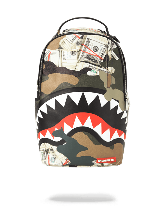 sprayground CAMO MONEY SHARK