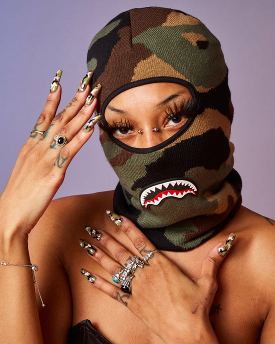 Sprayground CAMO SHARK SKI MASK