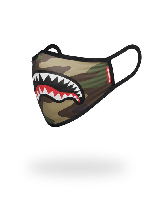 Sprayground CAMO SHARKMOUTH FORM-FITTING MASK