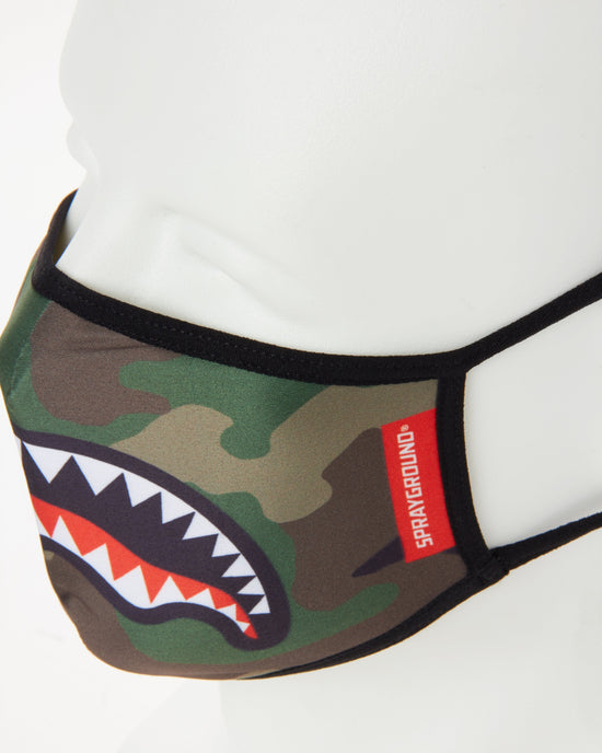 Sprayground CAMO SHARKMOUTH FORM-FITTING MASK