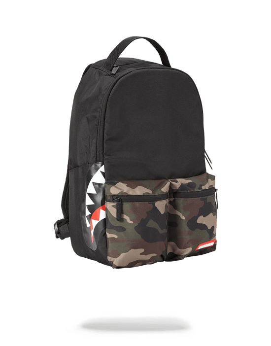Sprayground CAMO SIDE SHARK DOUBLE CARGO