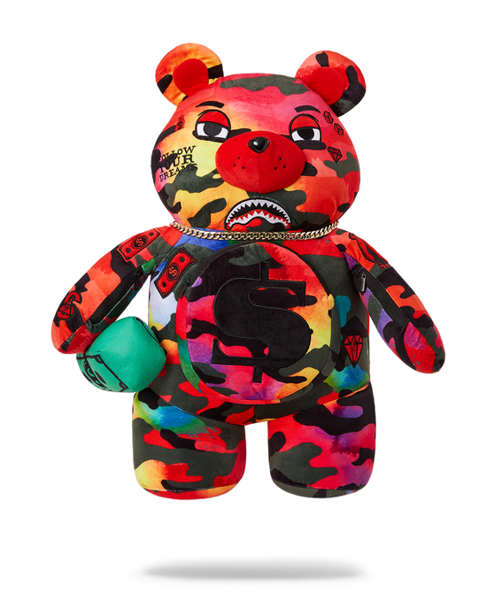 sprayground CAMOBURST MONEYBEAR TEDDYBEAR BACKPACK