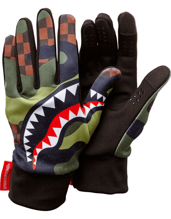 Sprayground CHECKER CAMO GLOVES