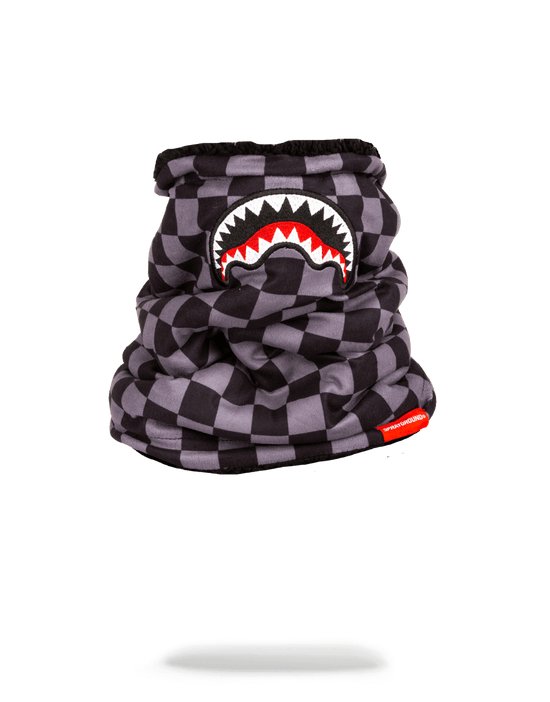 sprayground CHECKERED SHARK NECK WARMER