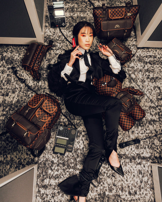 Sprayground CHECKMATE ROYALE MESSENGER BRICK BAG