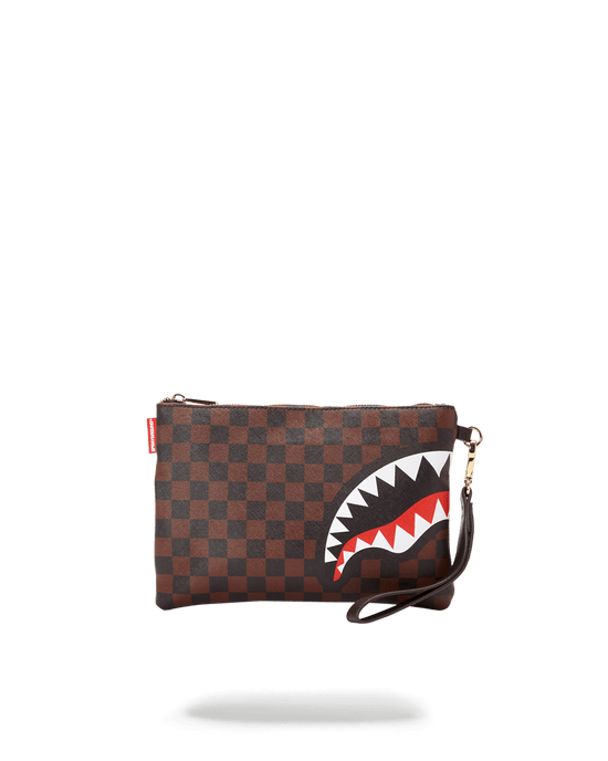 sprayground CHECKS IN CAMOFLAUGE CROSSOVER CLUTCH
