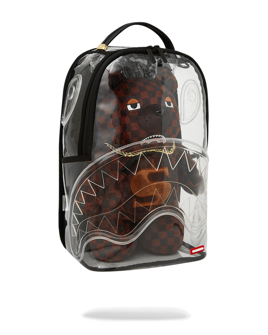Sprayground CLEAR BACKPACK - SHARKS IN PARIS BEAR