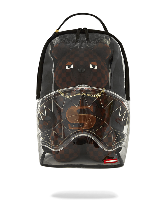 sprayground CLEAR BACKPACK - SHARKS IN PARIS BEAR