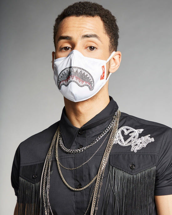 Sprayground CLEARCUT FACE MASK (WHITE)
