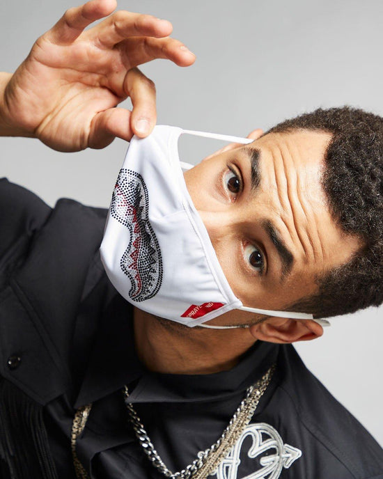 Sprayground CLEARCUT FACE MASK (WHITE)