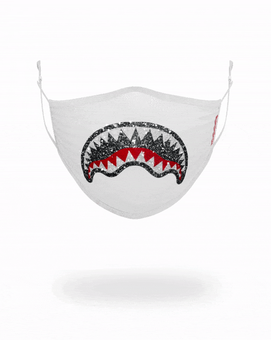 sprayground CLEARCUT FACE MASK (WHITE)