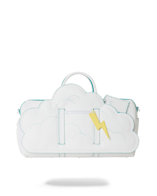 sprayground CLOUDY WITH A CHANCE OF SHARK DUFFLE