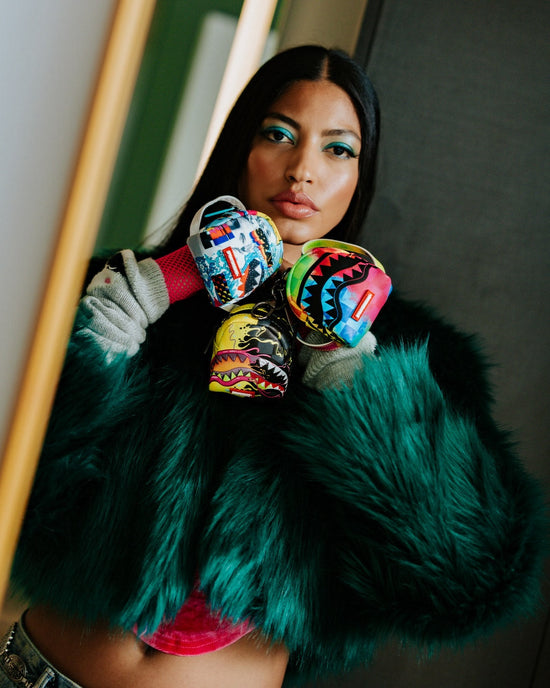 Sprayground COLLAGE OF RANDOM BACKPACK KEYCHAIN