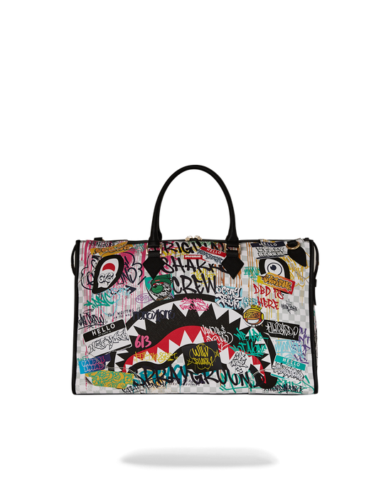 sprayground CREATE ANOTHER DAY PYRAMID DUFFLE