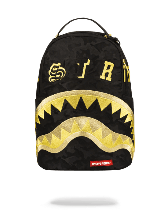 sprayground DESTROY SHARK (GOLD CAMO)