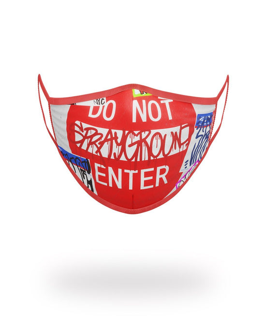 sprayground DO NOT ENTER FORM-FITTING MASK