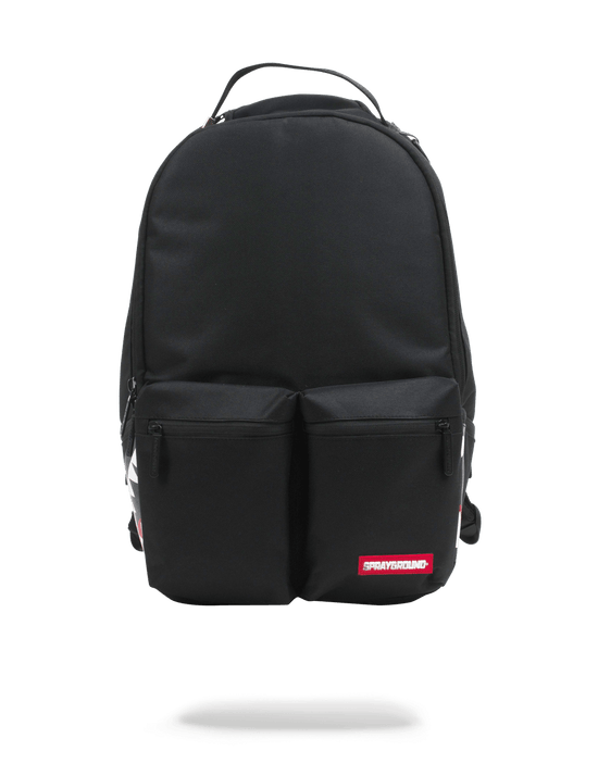 sprayground DOUBLE CARGO SIDE SHARK (BLACK)