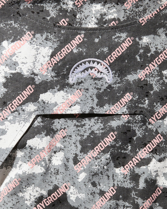 Sprayground DOUBLE YOKE SNAP FRONT JACKET (GREY)