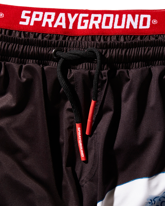 Sprayground DRAGON WAVE CORTO SWIM TRUNKS (BLACK)