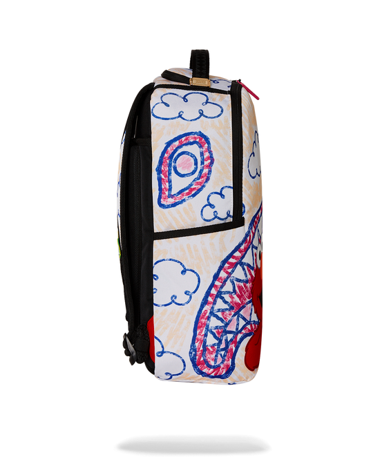Sprayground ELMO'S WORLD SHARK SKETCH BACKPACK