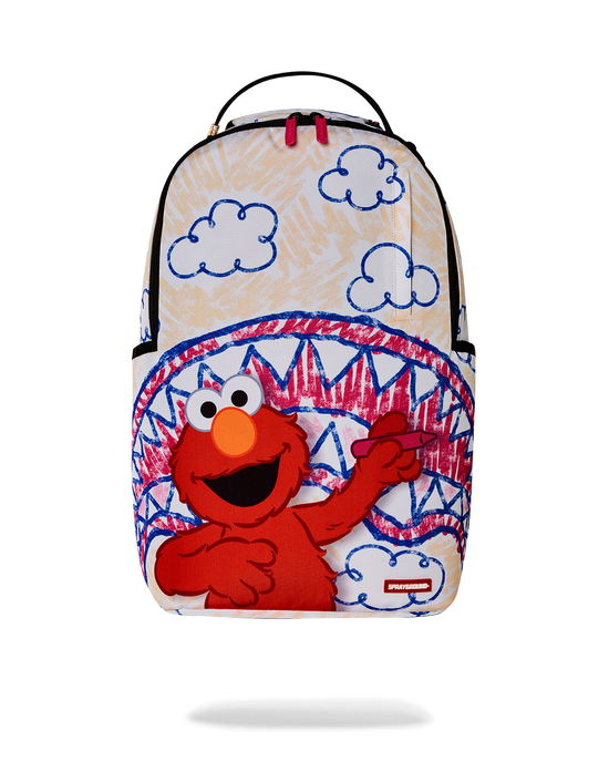 sprayground ELMO'S WORLD SHARK SKETCH BACKPACK