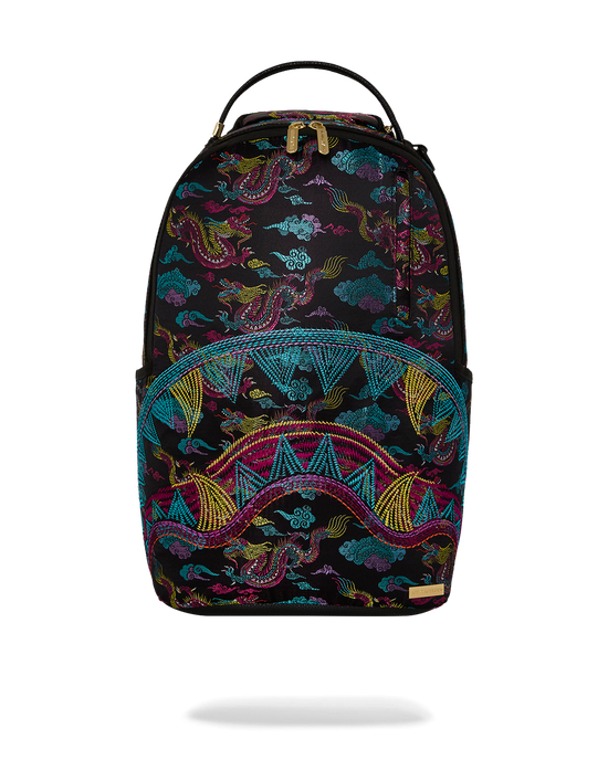 sprayground EMBROIDERED DRAGONS DLX BACKPACK