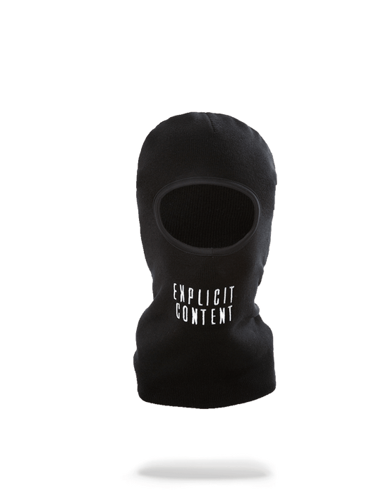 sprayground EXPLICIT CONTENT SKI MASK