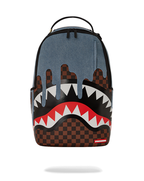 sprayground FABRIC HOUSE SHARK DRIP BACKPACK
