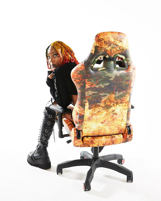 Sprayground FIRE CAMO GAMING CHAIR - SUPER RARE