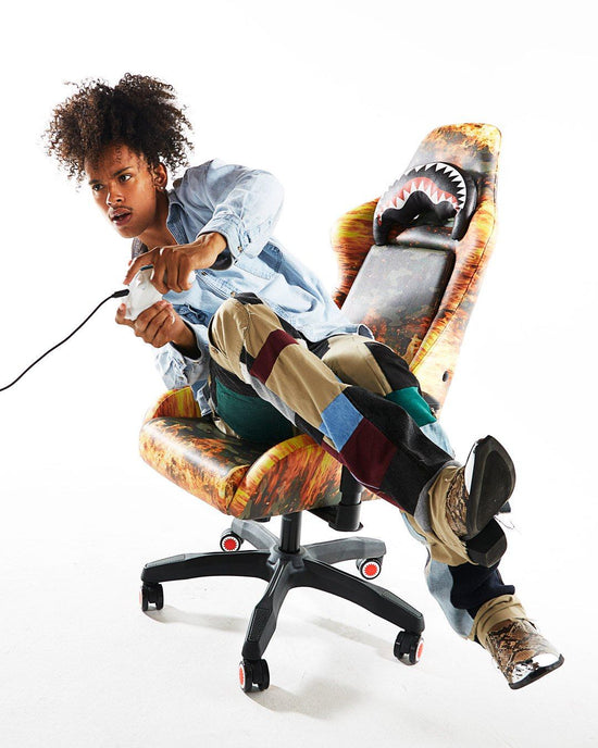 Sprayground FIRE CAMO GAMING CHAIR - SUPER RARE