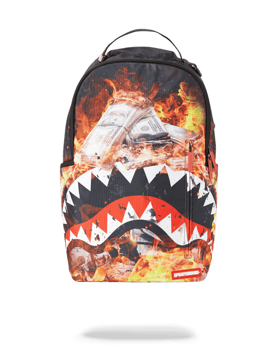 sprayground FIRE MONEY SHARK