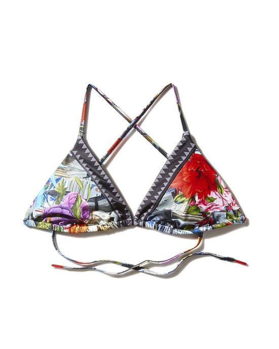 Sprayground FLORAL MONEY BIKINI TOP