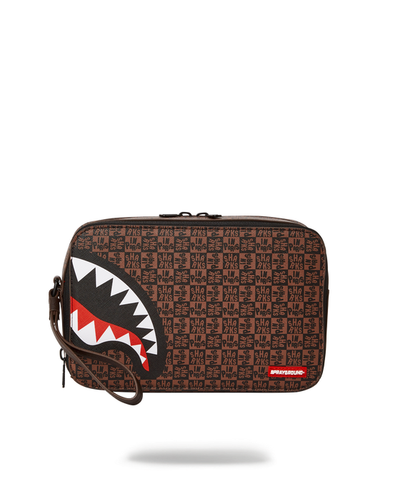 sprayground FRENZY SHARKS TOILETRY BAG